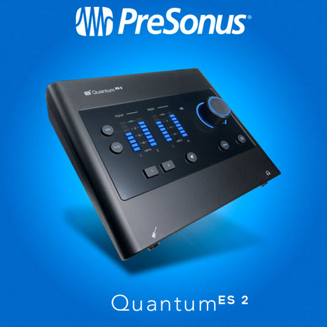 PreSonus Quantum ES2 2x2 USB-C Audio Interface with Headphones (Black) Bundle - 2