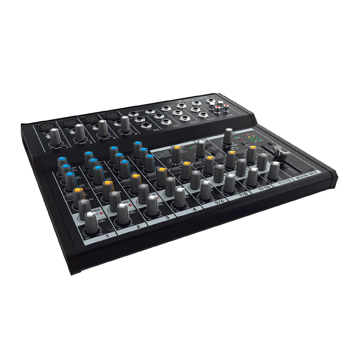 Mackie Mix12FX 12-Channel Compact Effects Mixer with Headphones and Cables