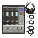 Korg SoundLink MW1608 16-Channel Hybrid Analog/Digital Mixer Bundle w/ Accessory