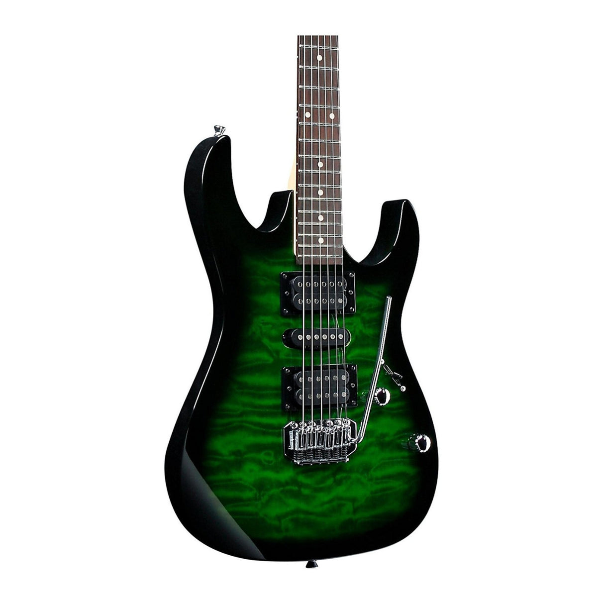 Ibanez GRX70QA GIO 6-String Electric Guitar (Transparent Emerald Burst)
