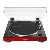 Audio-Technica AT-LP60XBT Bluetooth Stereo Turntable (Red) w/Bluetooth Speakers