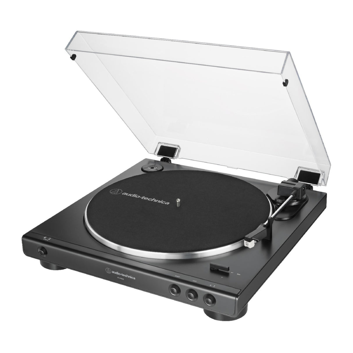 Audio-Technica ATLP60X Turntable (Black) Bundle with Bluetooth Monitors - Pair