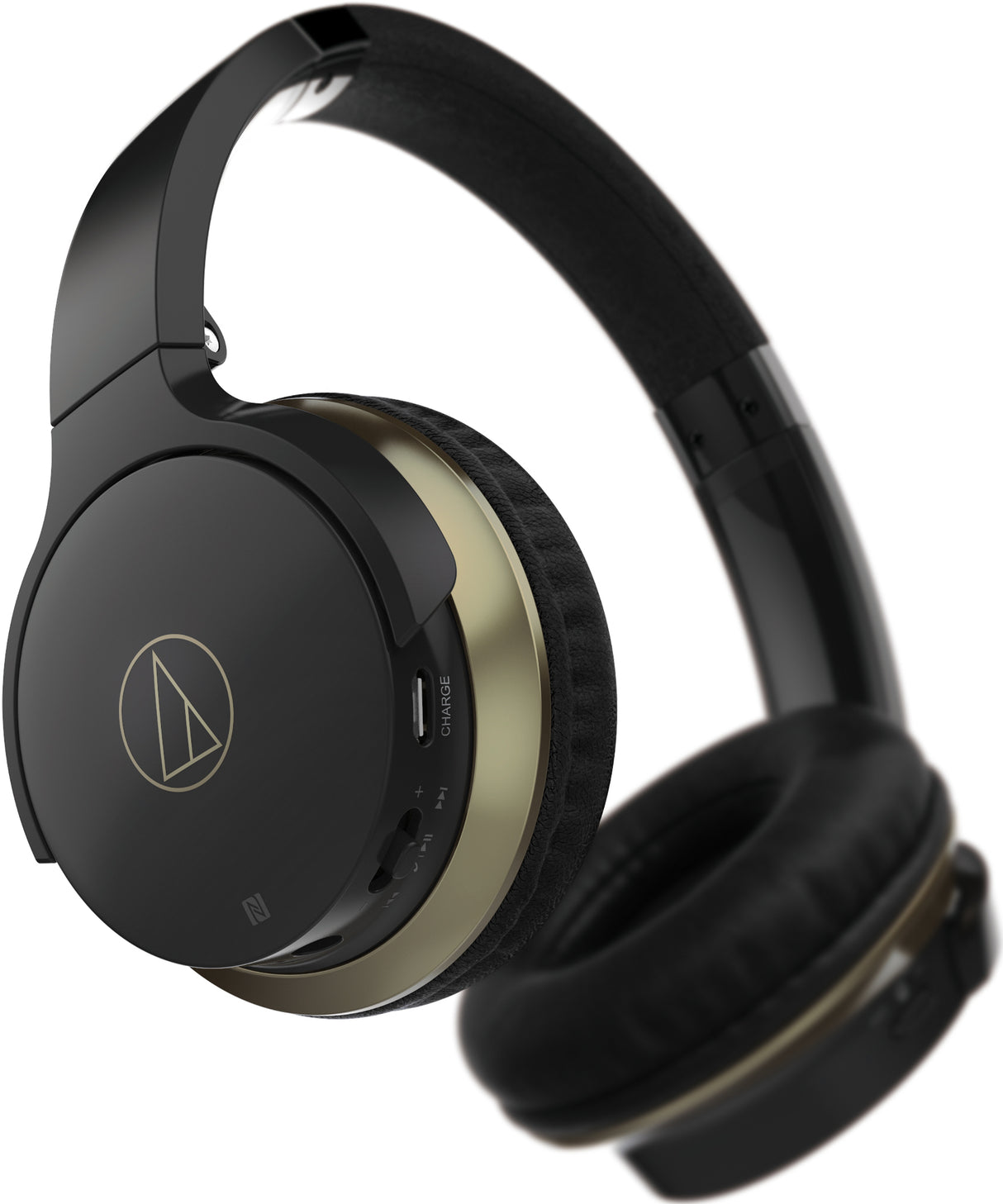 Audio-Technica SonicFuel Wireless On-Ear Headphones w/ Mic and Control (Black)