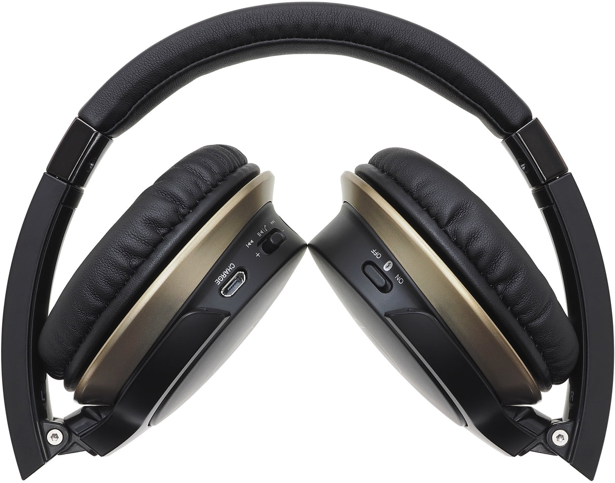 Audio-Technica SonicFuel Wireless On-Ear Headphones w/ Mic and Control (Black)