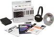 Yamaha Survival Kit with keyboard accessories, headphones, and other keyboard essentials on a white background