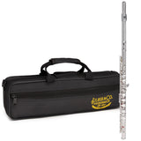 Silber & Co. C Flute (Silver) with 16 Closed Keys and Carrying Case
