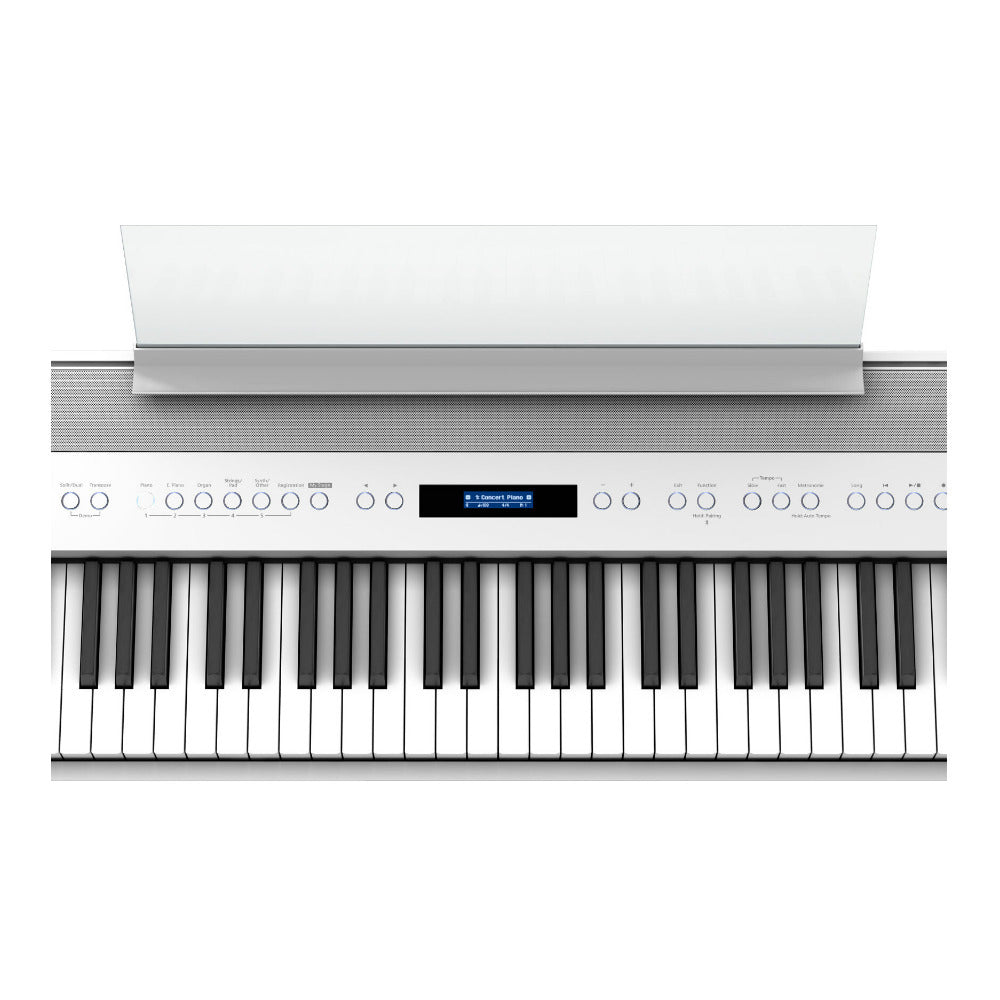 Roland FP-60X 88-Key Digital Piano Bundle with Stand and 3-Pedal Unit (White) - 7