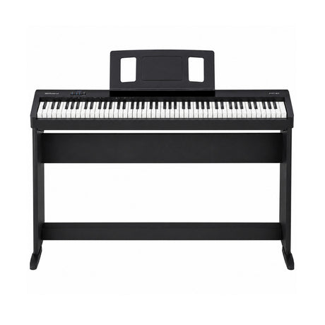 Roland FP-10 88-Key Entry-Level Digital Keyboard Bundle with Piano Stand (Black) - 1