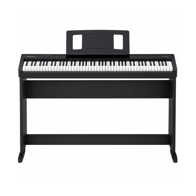 Roland FP-10 88-Key Entry-Level Digital Keyboard Bundle with Piano Stand (Black) - 1