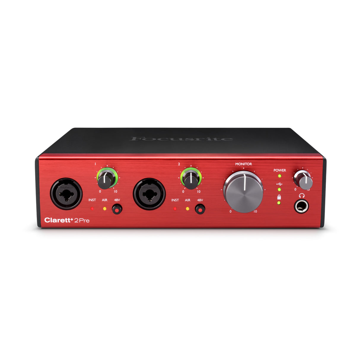 Focusrite Clarett+ 2Pre 10-In and 4-Out Audio Interface