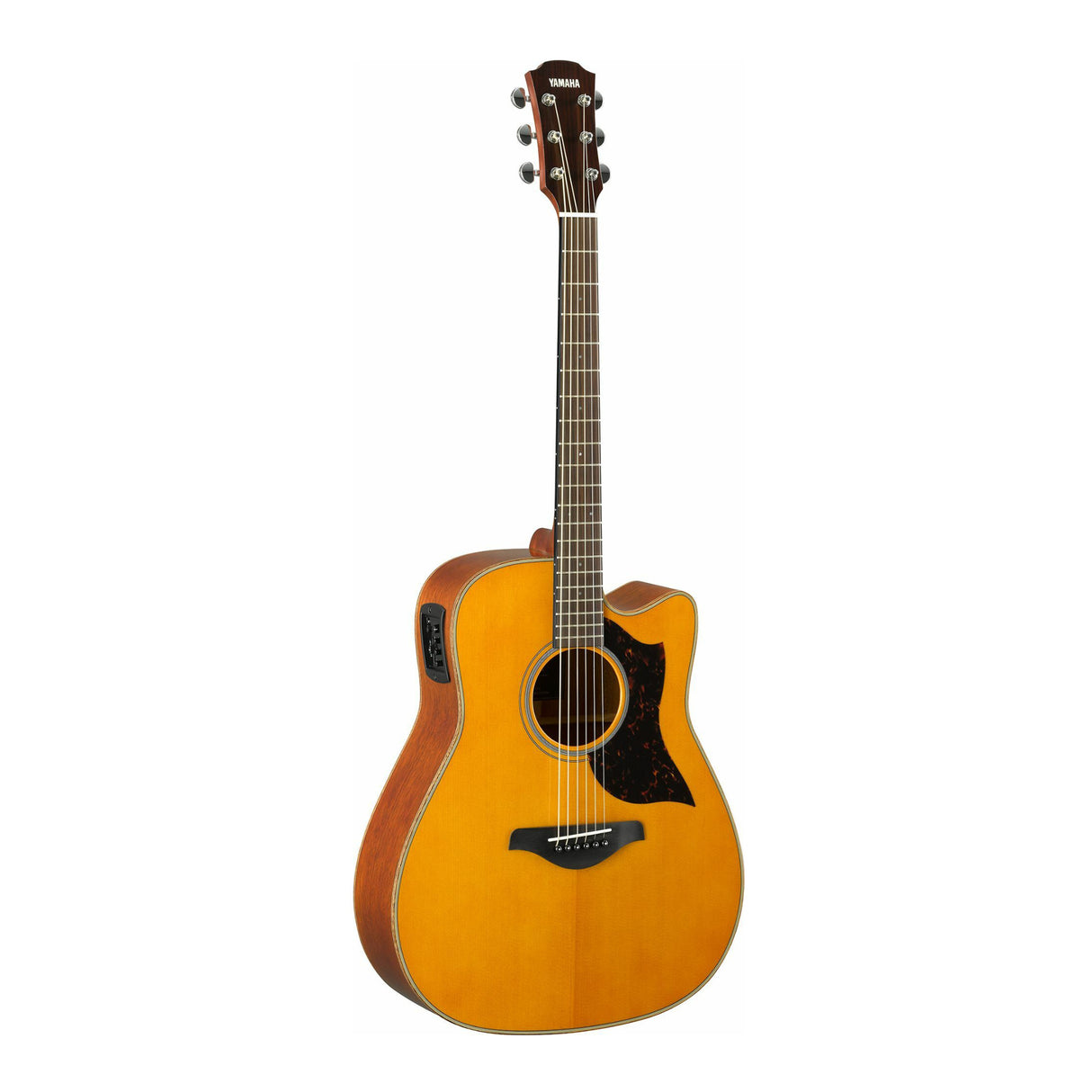Yamaha A1M Folk Cutaway Acoustic-Electric Guitar (Right-Hand, Vintage Natural)