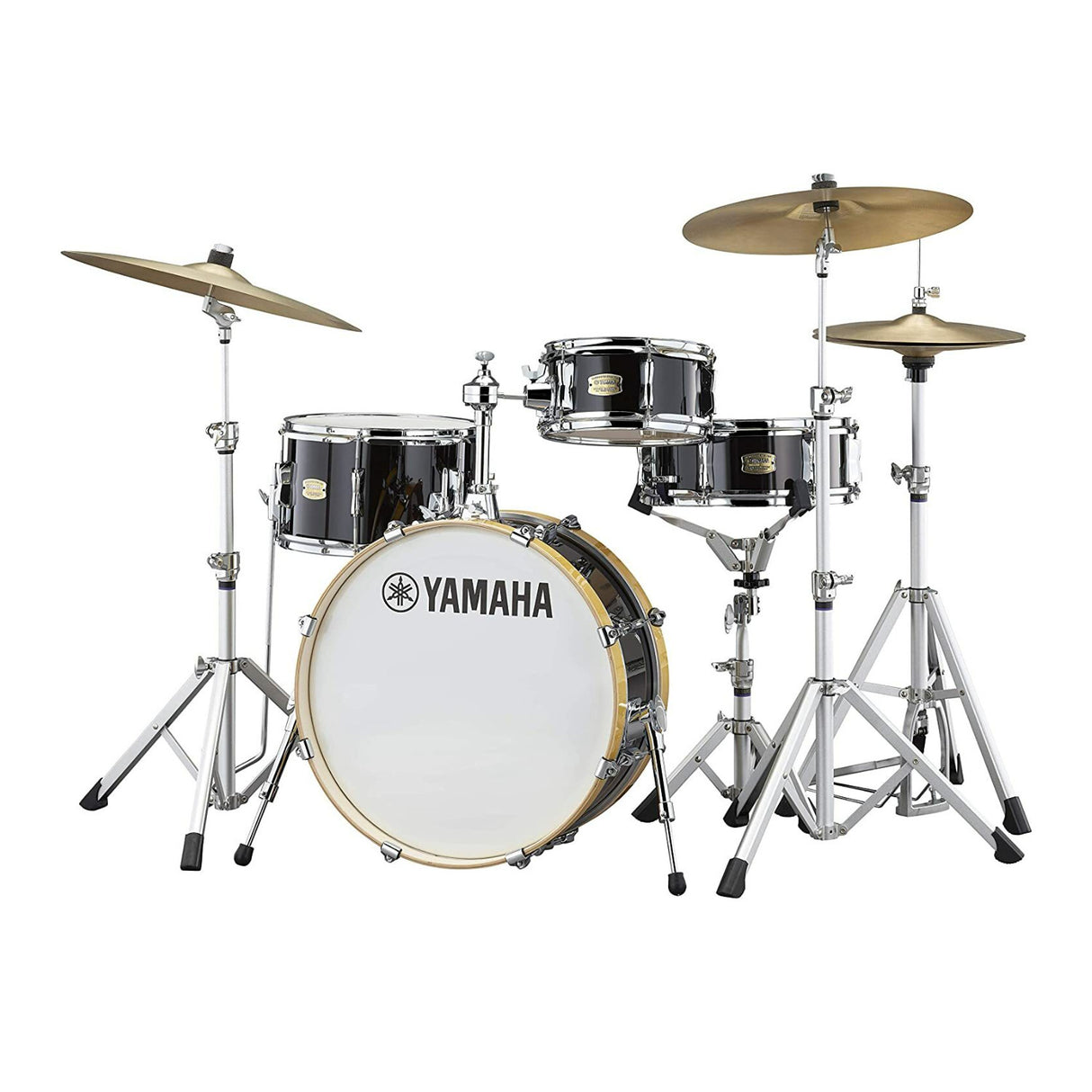 Yamaha SBP0F4H Stage Custom Hip 4-Piece Drum Shell Pack (Raven Black)