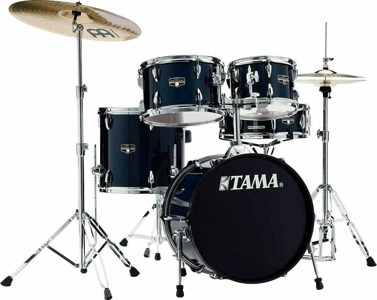 Tama Imperialstar 5-Piece Drum Kit with Meinl HCS Cymbals (Dark Blue)