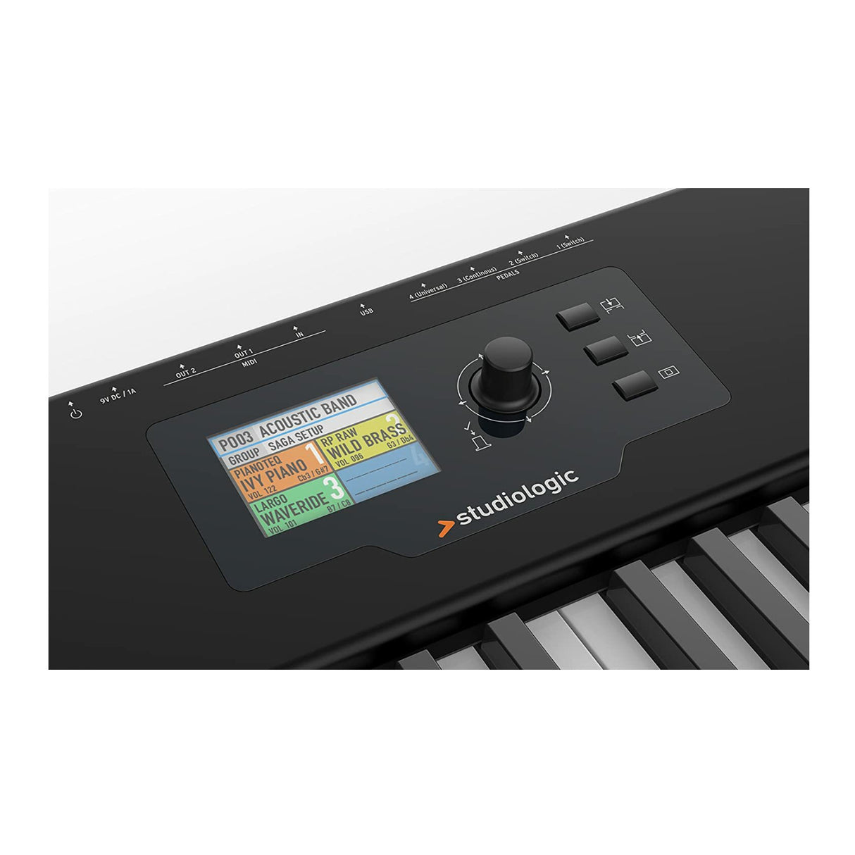 Studiologic SL73 Studio Keyboard Controller Bundle with Keyboard Stand and Pedal