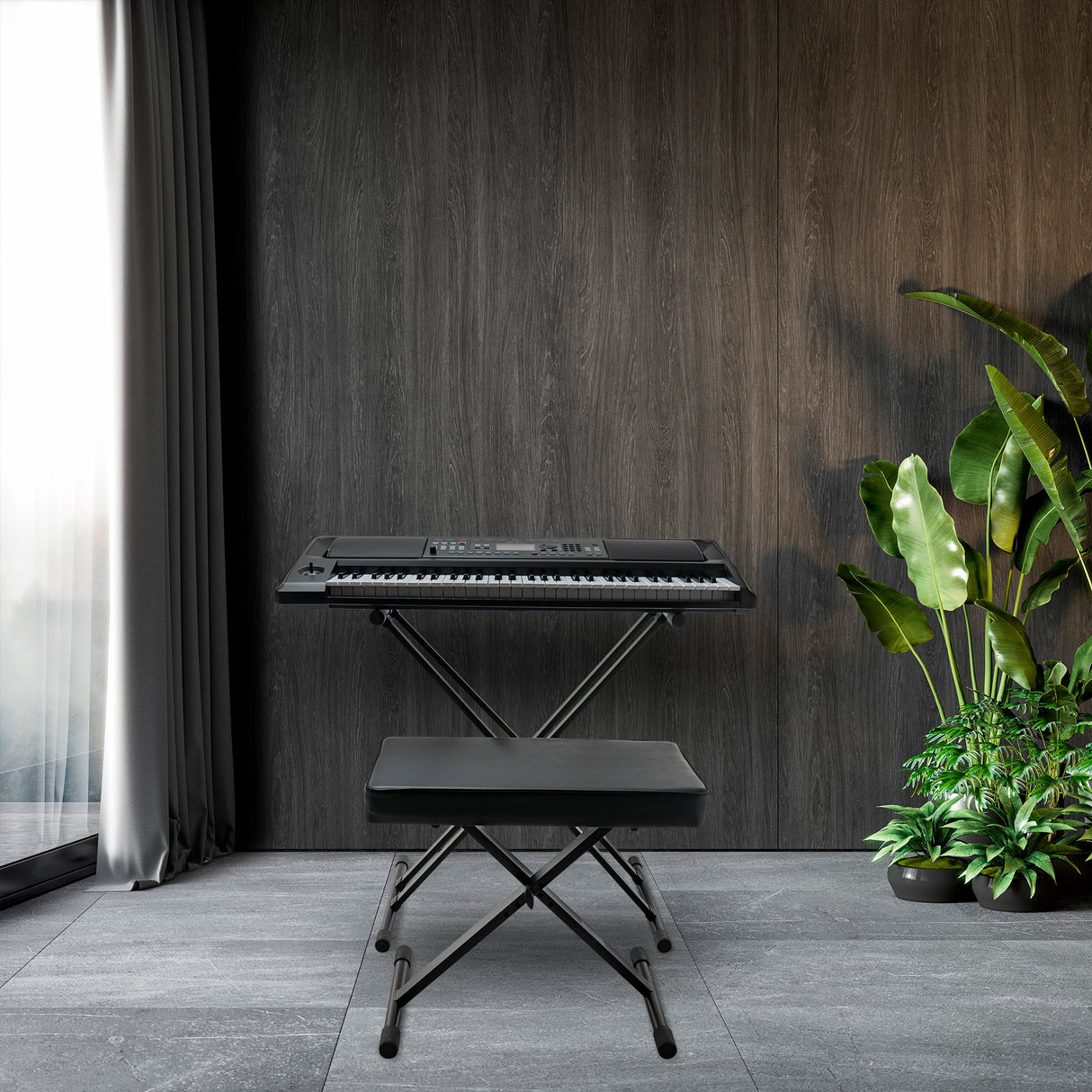 Studiologic SL73 Studio Keyboard Controller Bundle with Keyboard Stand and Pedal