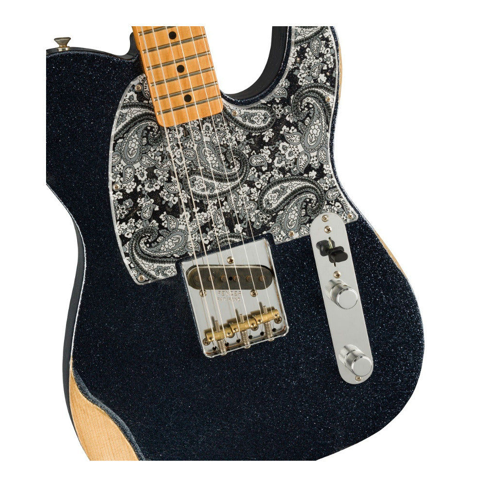 Fender Brad Paisley Esquire 6-String Electric Guitar (Right-Hand, Black Sparkle)