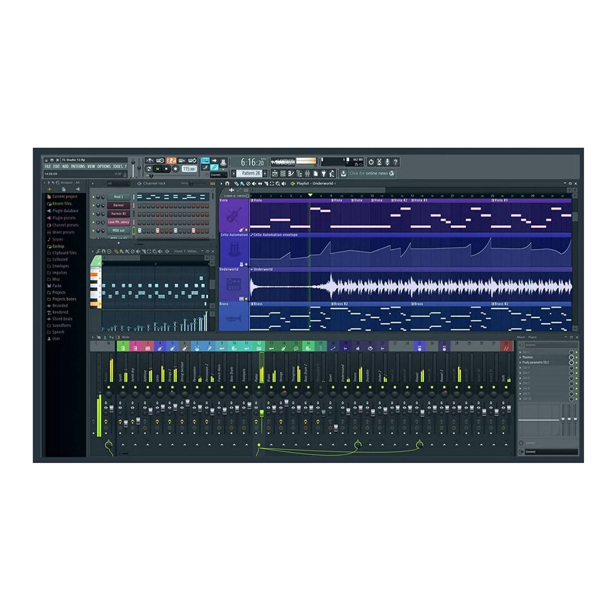 Novation FLkey Mini 25-Key MIDI Keyboard Controller for FL Studio Bundle