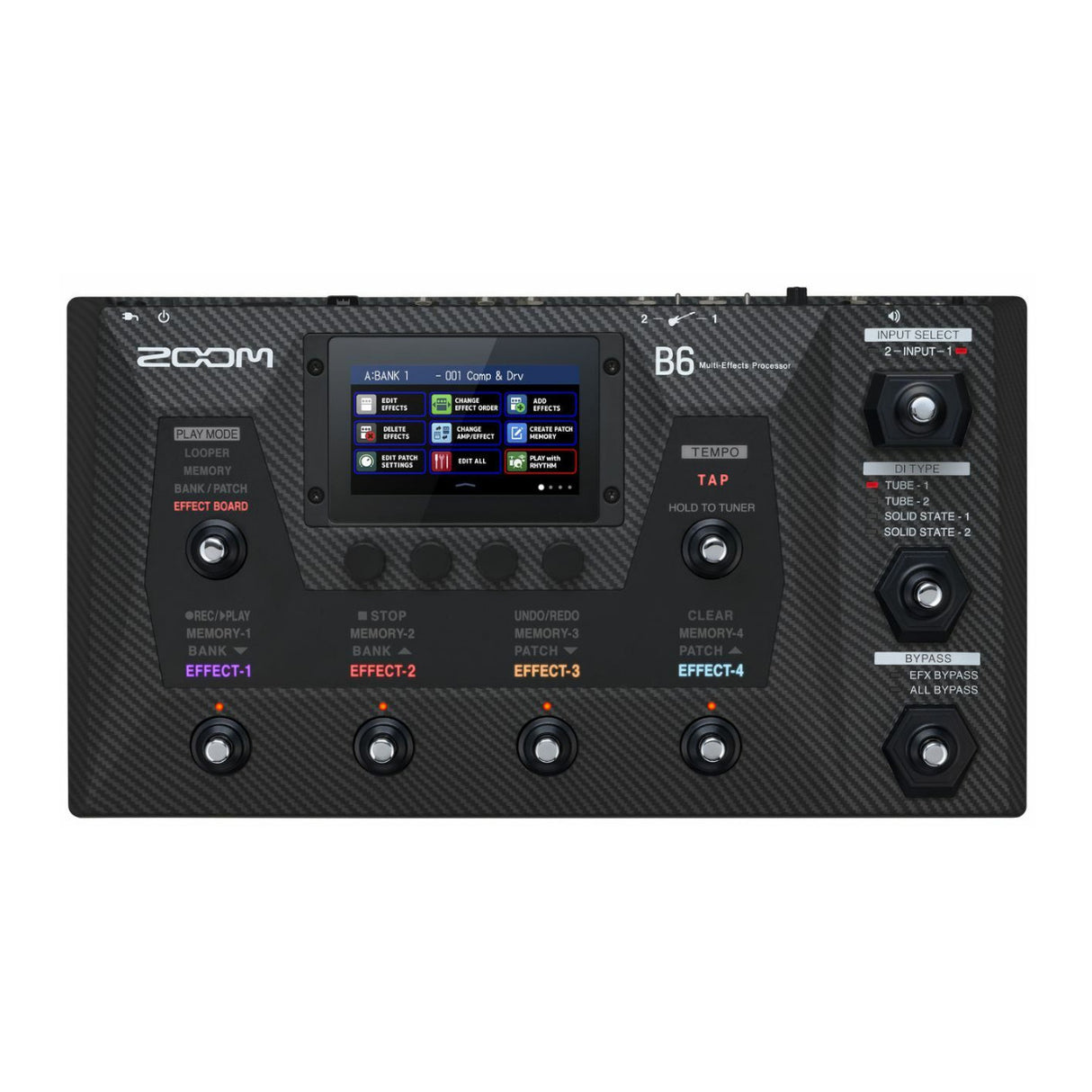 Zoom B6 Multi-Effects Bass Processor