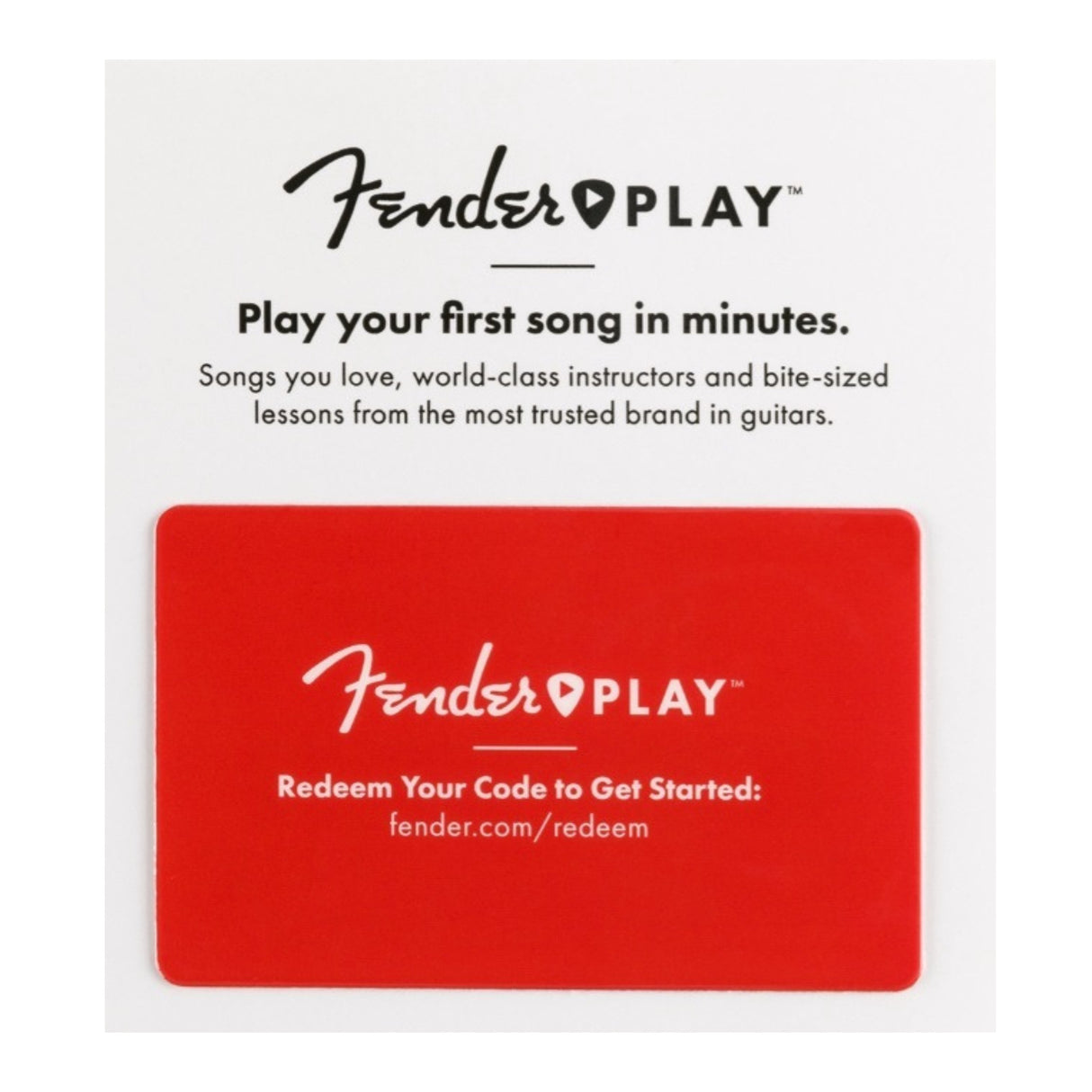 Fender Play 3-Month Prepaid Card