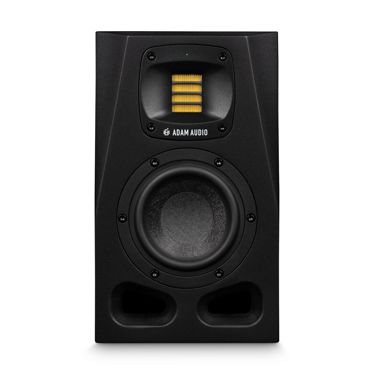 Adam Audio A4V Powered Two Way Studio Monitor 2 Pack with Isolation Pads Bundle