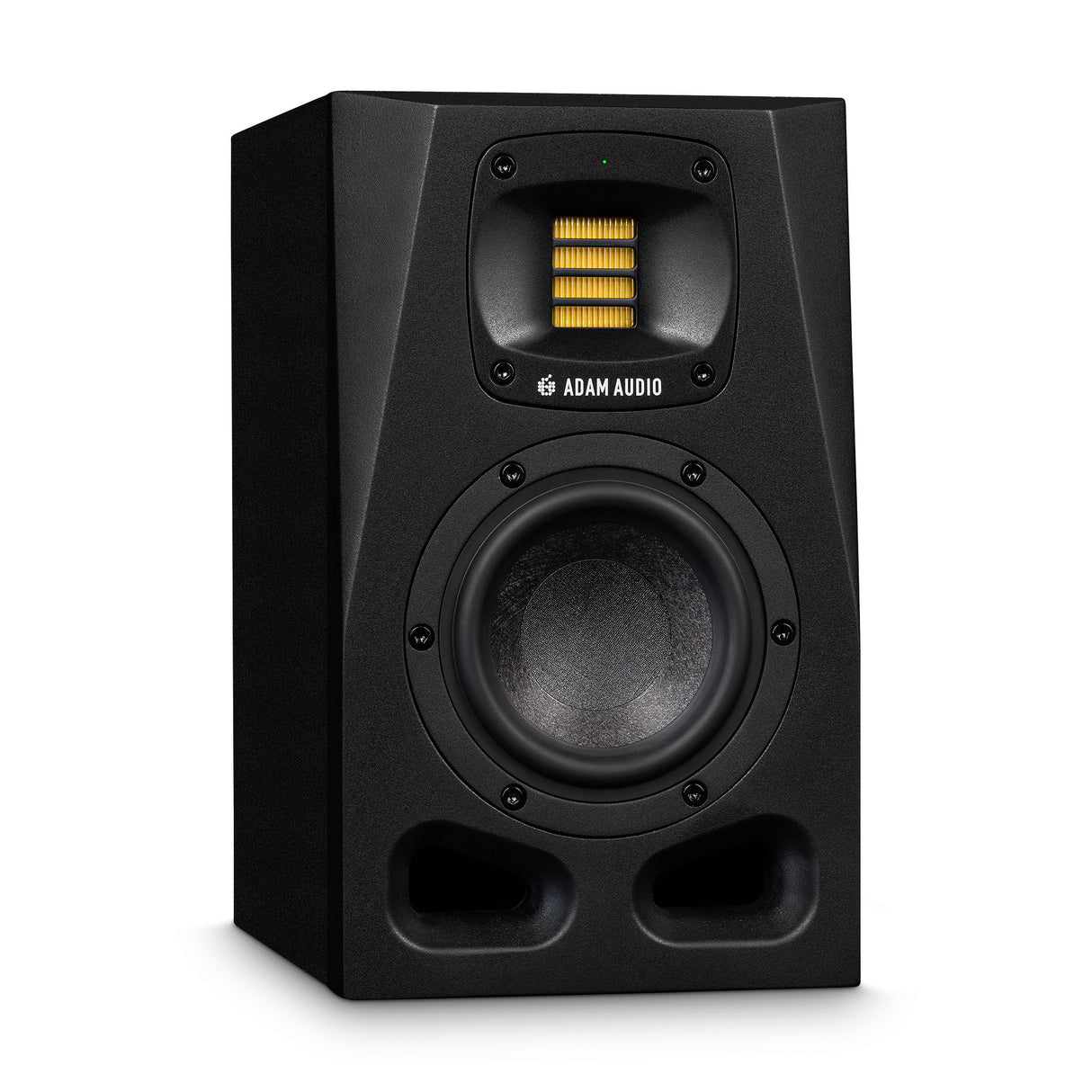 Adam Audio A4V Powered Two Way Studio Monitor 2 Pack with Isolation Pads Bundle