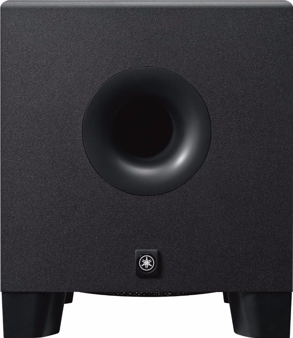 Yamaha HS8S 150 Watt Professional Powered Subwoofer Black with XLR Cables Bundle
