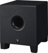 Yamaha HS8S 150 Watt Professional Powered Subwoofer Black with XLR Cables Bundle (Open Box)