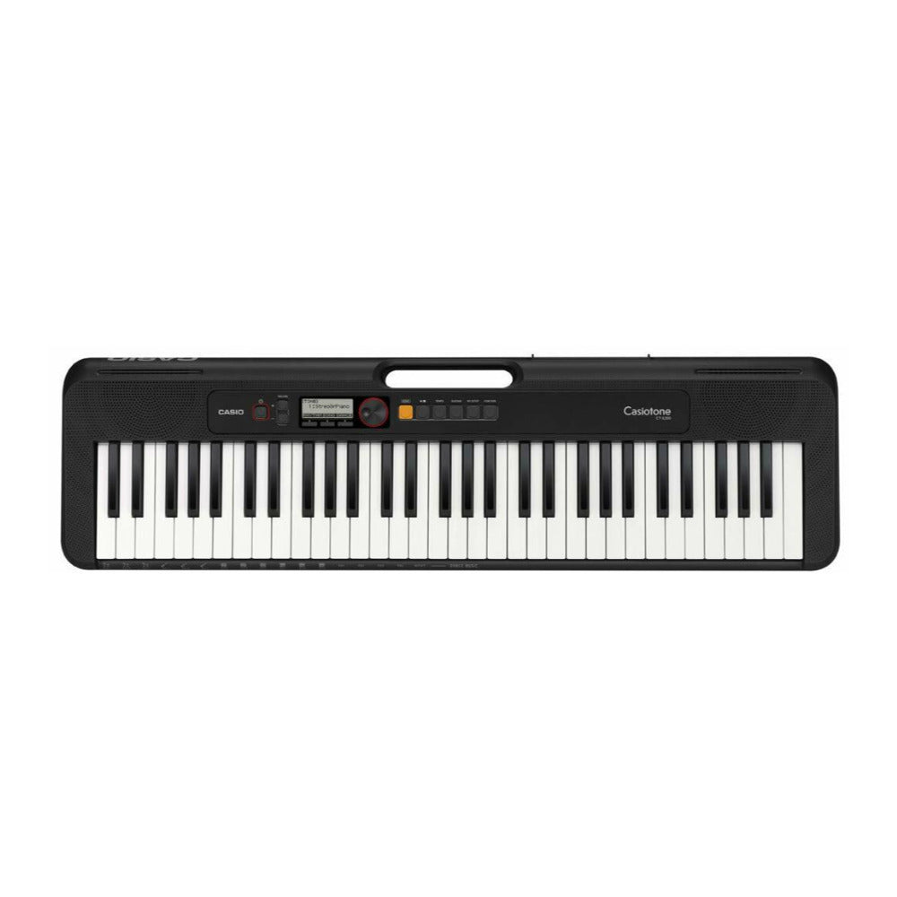 Casio Casiotone 61-Key Portable Keyboard (Black) with Stand, Pedal and Book
