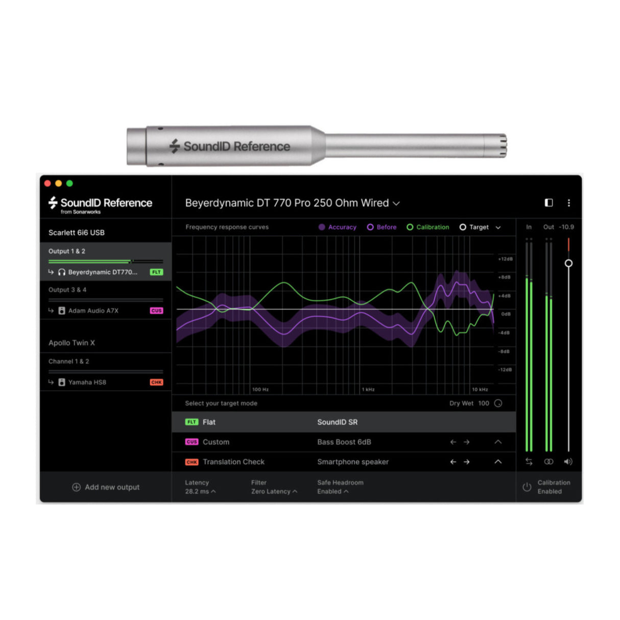 Sonarworks SoundID Reference Software for Speakers-Headphones with Microphone