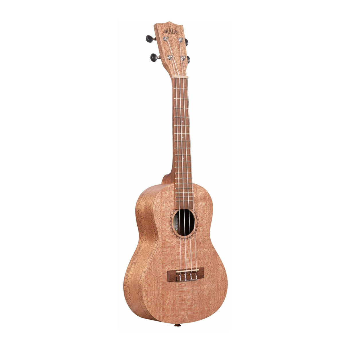 Kala Burled Meranti Concert Ukulele KA-20C with Chromatic Tuner and Strings
