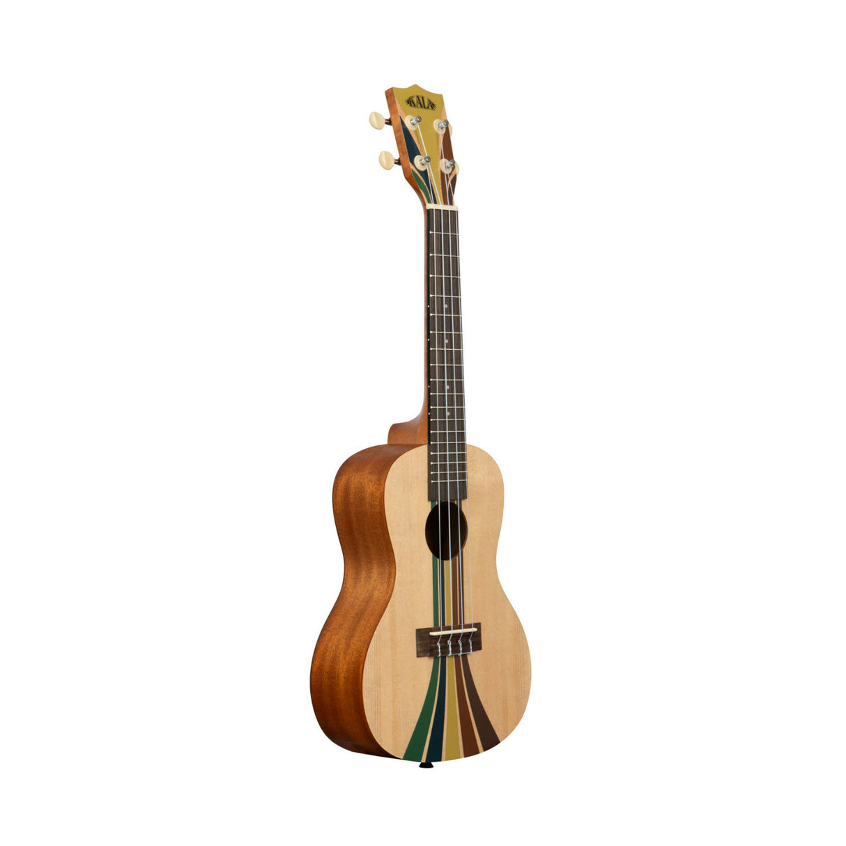 Kala Riptide Surfboard Ukulele (Mahogany) with Kala Gig Bag, Tuner and Strings