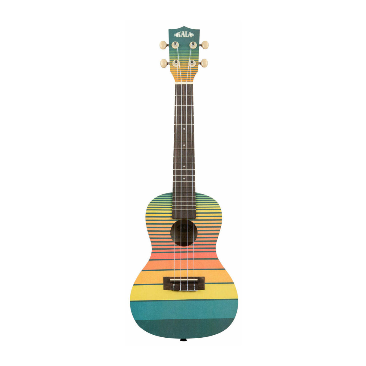 Kala Dawn Patrol Surfboard Ukulele with Kala Gig Bag, Tuner and 4-Pack Strings