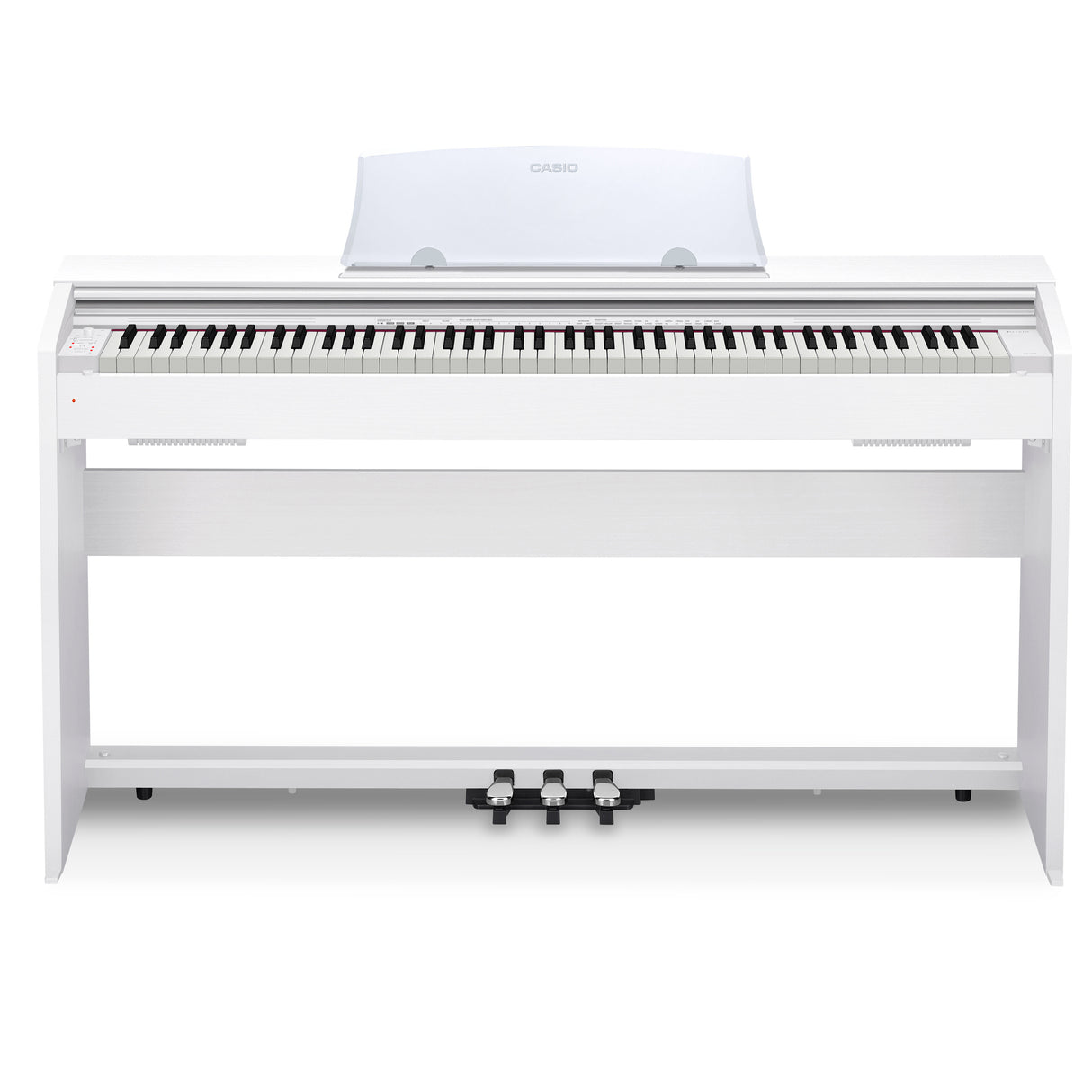 Casio PX-770WE Privia Digital Home Piano with Keyboard Bench and Learning Book
