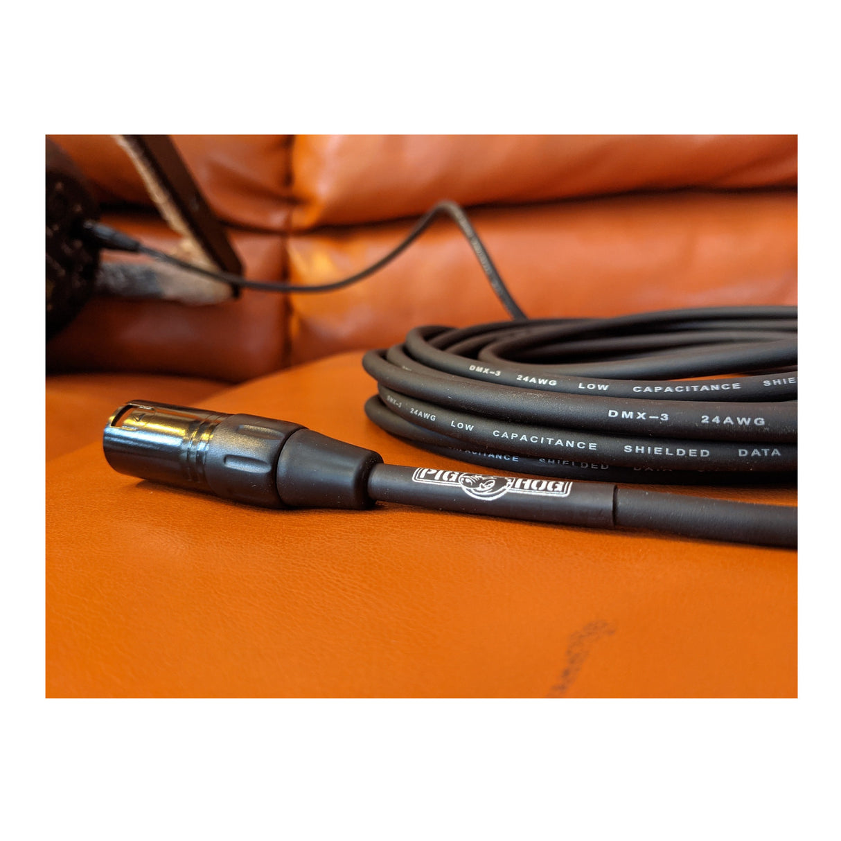 Pig Hog PHDMX10 3-Pin DMX Lighting Cable (Black,10-Feet)