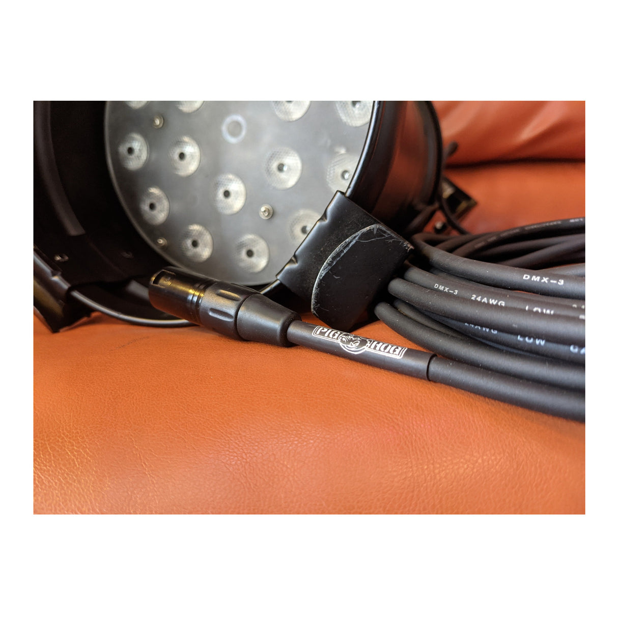Pig Hog PHDMX25 3-Pin DMX Lighting Cable (Black, 25-Feet)