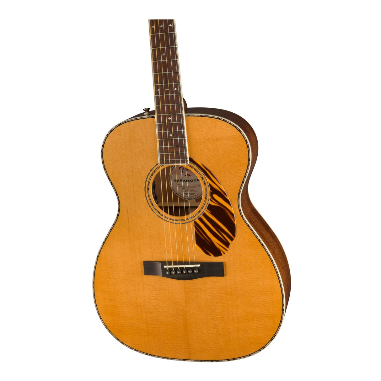 Fender PO-220E Orchestra 6-String Ovangkol Fingerboard Acoustic Guitar (Natural)