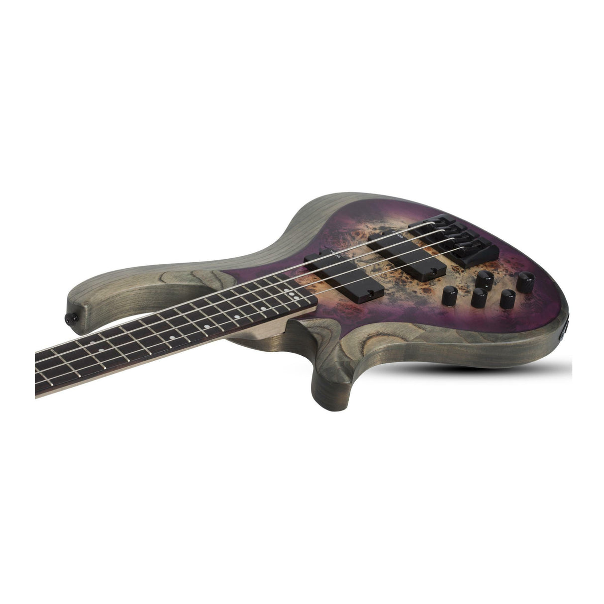 Schecter Riot-4 Bass 4-String Left-Hand Guitar (Aurora Burst)
