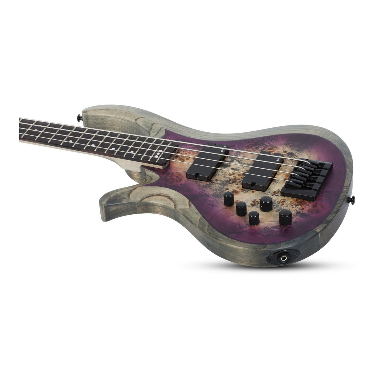 Schecter Riot-4 Bass 4-String Left-Hand Guitar (Aurora Burst)