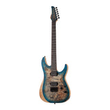 Schecter Reaper-6 Electric Guitar in Satin Sky Burst with Hard Shell Case