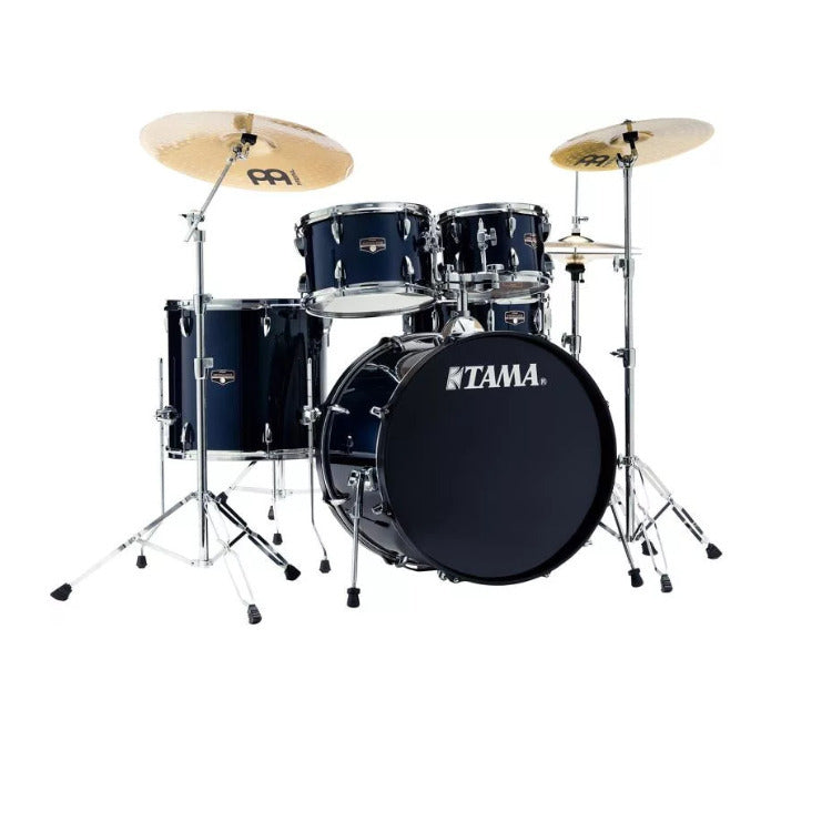 Tama Imperialstar 5-Piece Drum Kit with Meinl HCS Cymbals (Dark Blue)