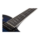 Schecter Solo-II Supreme 6-String Electric Guitar (See Thru Blue Burst)
