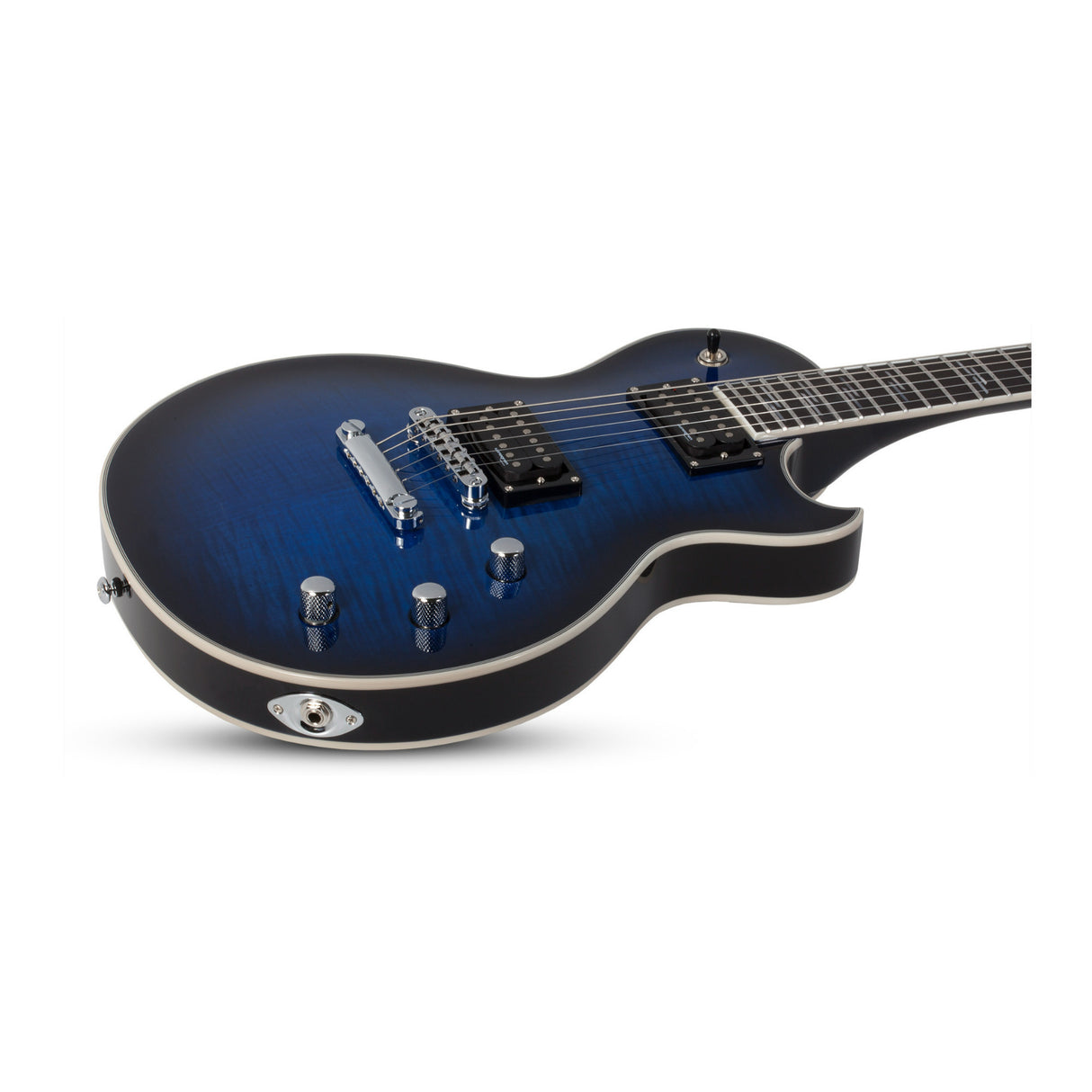 Schecter Solo-II Supreme 6-String Electric Guitar (See Thru Blue Burst)