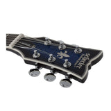 Schecter Solo-II Supreme 6-String Electric Guitar (See Thru Blue Burst)