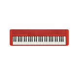 Casio Casiotone CT-S1 61-Key Portable Keyboard (Red) Bundle with Accessories