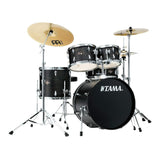 Tama Imperialstar 5-Piece Drum Kit with Meinl HCS Cymbals (Black Oak Wrap)