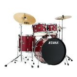 Tama Imperialstar 5-Piece Drum Kit with Meinl HCS Cymbals (Candy Apple Mist)