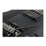 Schecter Demon-6 FR Electric Guitar in Aged Black Satin with Schecter Hard Case