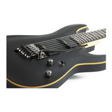 Schecter Demon-6 FR Electric Guitar in Aged Black Satin with Schecter Hard Case