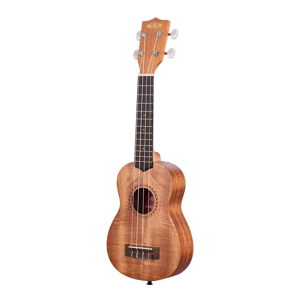Kala KA-15S Satin Mahogany Soprano 4-String Ukulele with Bag and Accessories