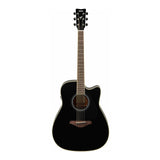 Yamaha FGC-TA Dreadnought TransAcoustic 6-String Guitar (Right-Handed, Black)